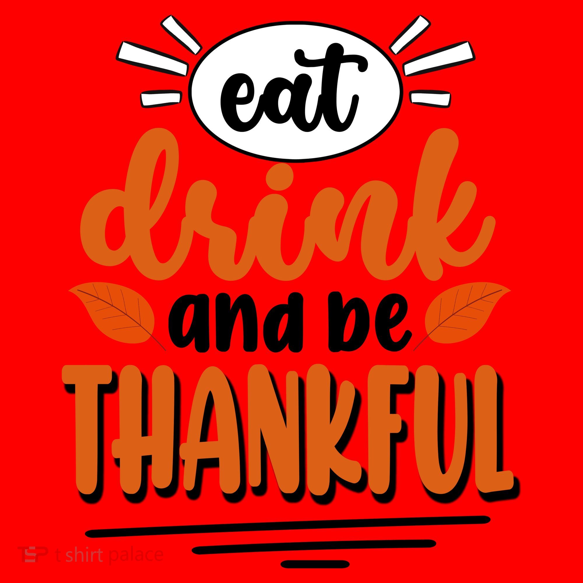 Eat Drink And Be Thankful Thanksgiving Santa Hat