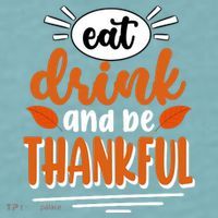 Eat Drink And Be Thankful Thanksgiving Sueded Cloud Jersey T-Shirt thumb 2
