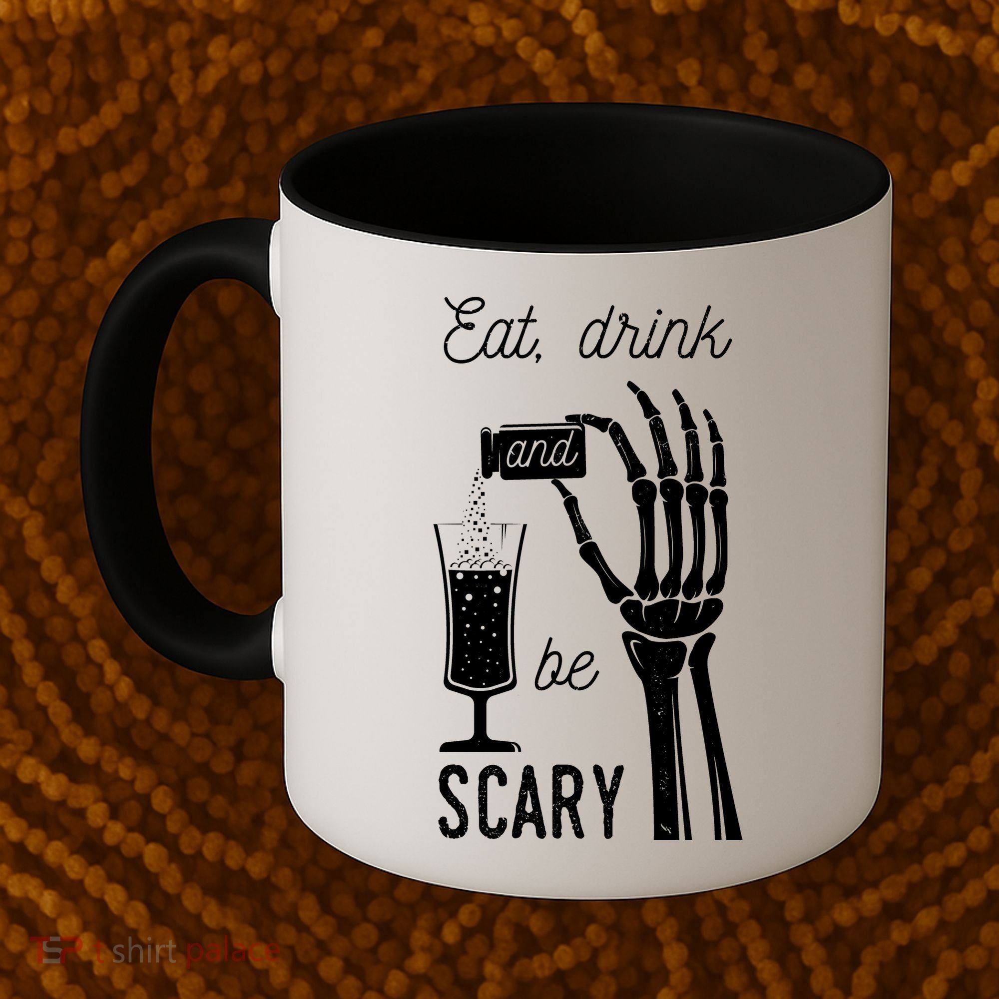 Eat Drink And Be Scary Halloween Party Design Coffee Mug
