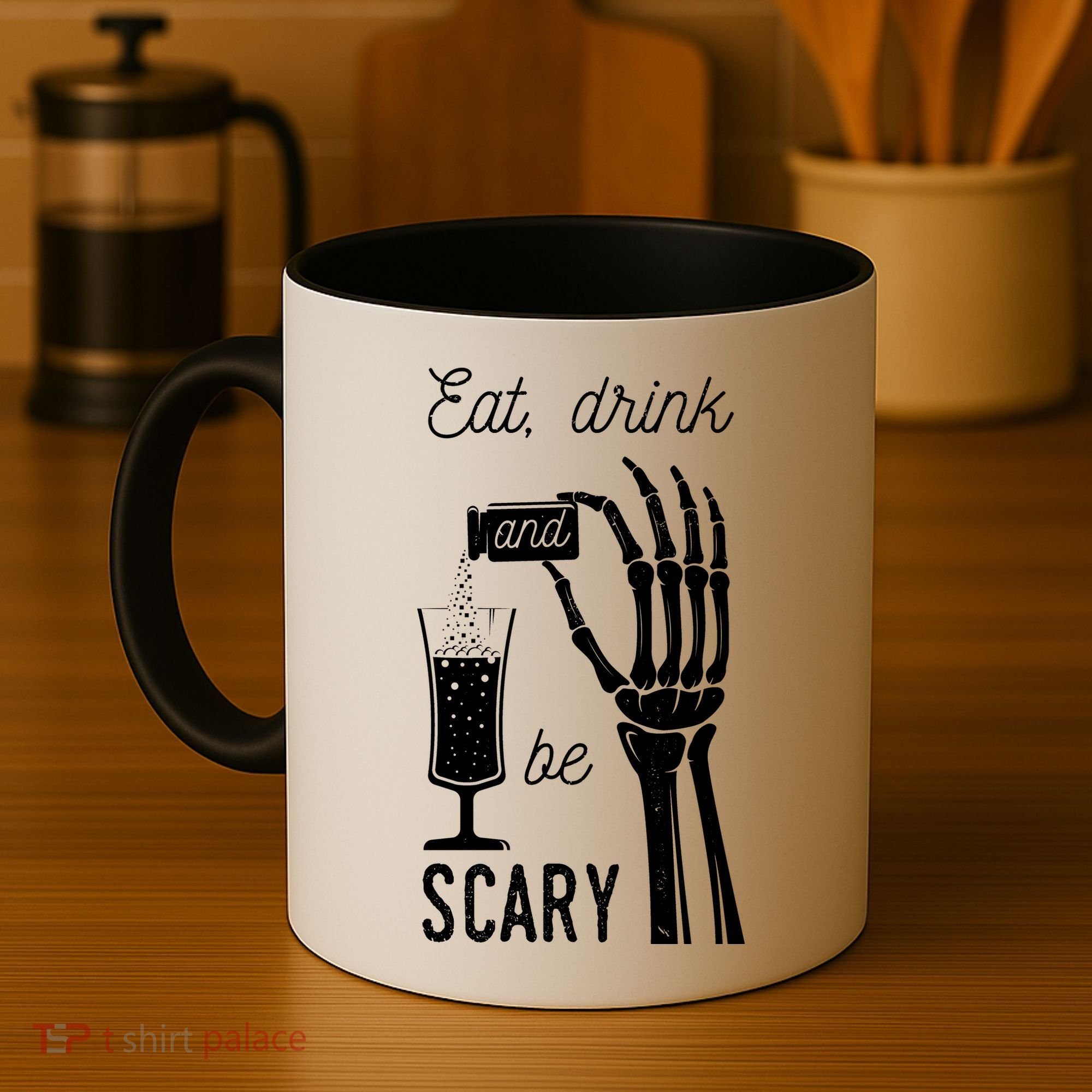 Eat Drink And Be Scary Halloween Party Design Coffee Mug