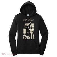 Eat Drink And Be Scary Halloween Party Design Women's Hoodie thumb 0