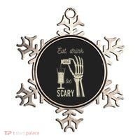 Eat Drink And Be Scary Halloween Party Design Ornament thumb 0