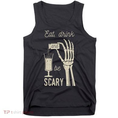 Eat Drink And Be Scary Halloween Party Design Tank Top