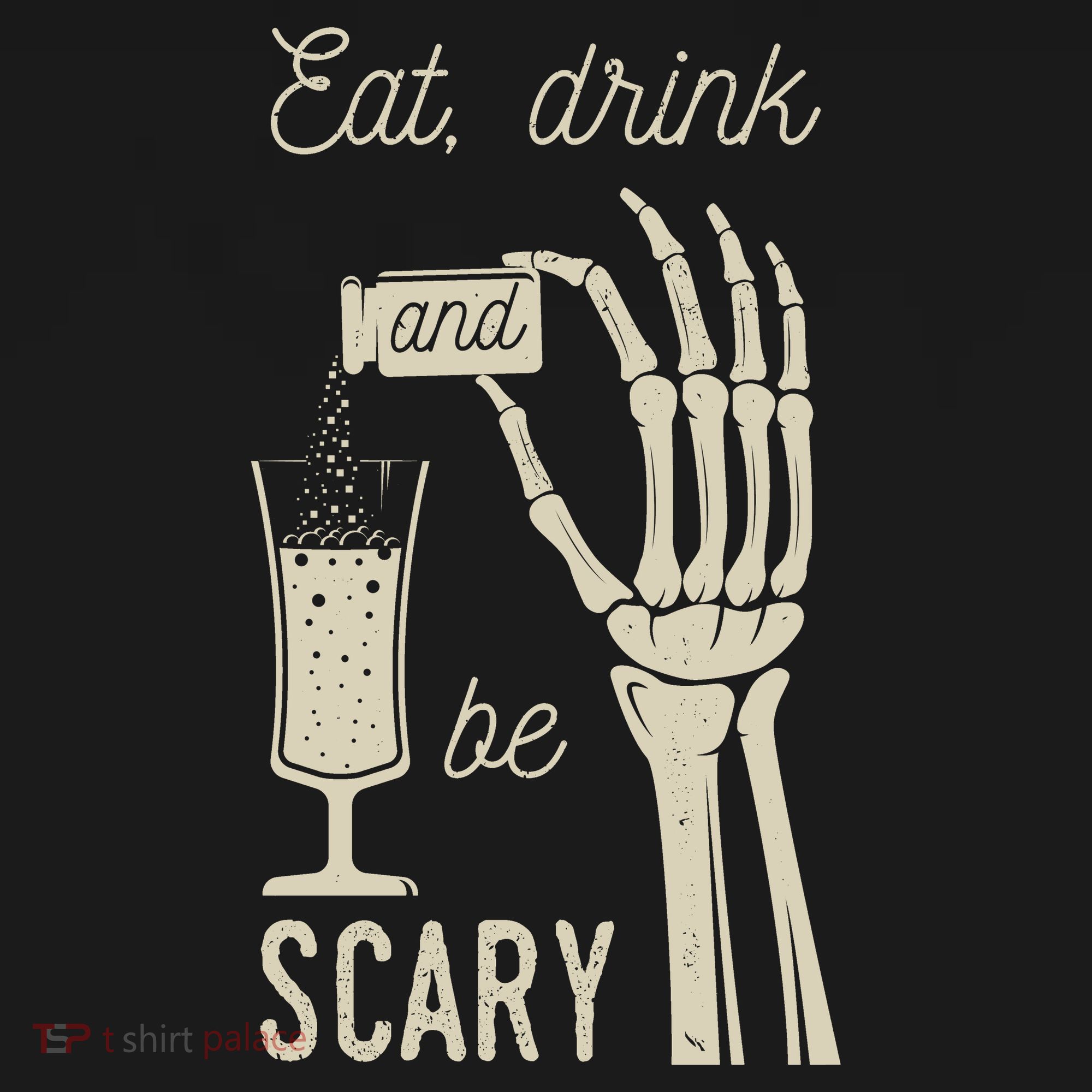 Eat Drink And Be Scary Halloween Party Design Tank Top
