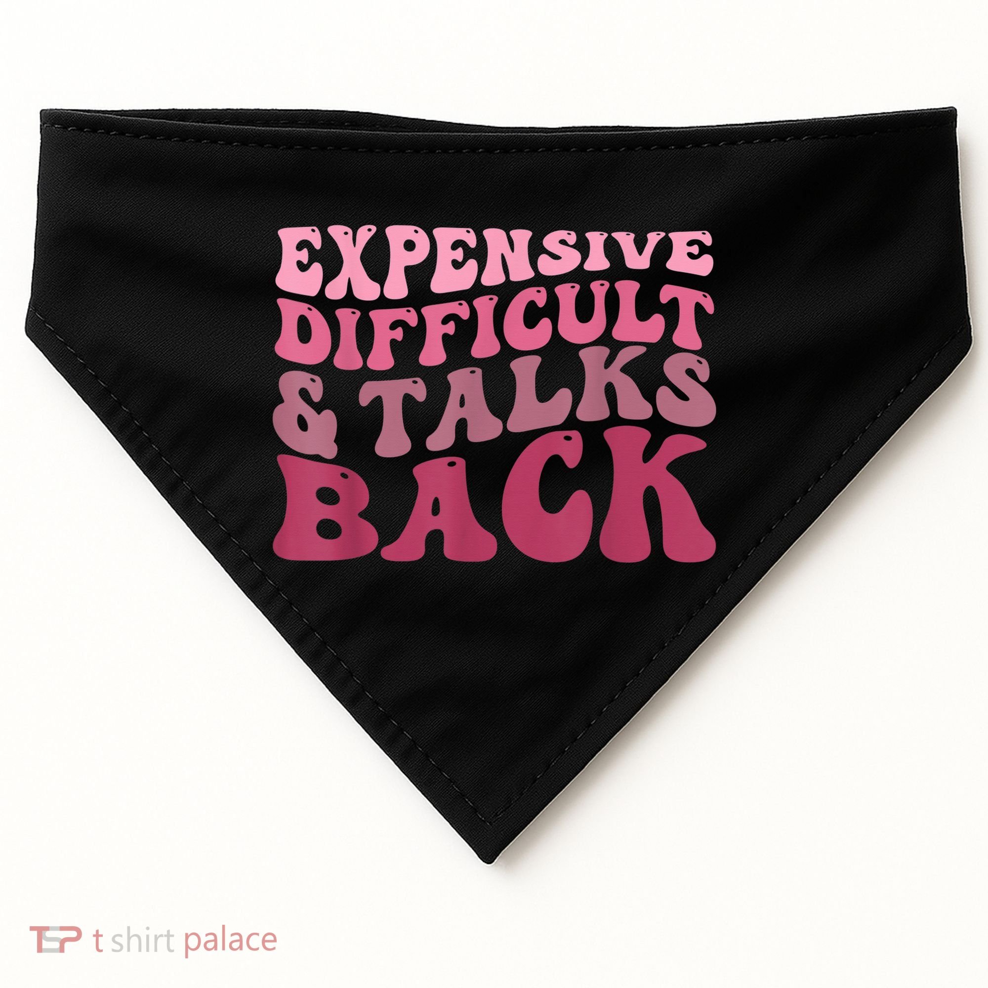 Expensive Difficult And Talks Back Mothers' Day Mom Life USA-Made Doggie Bandana