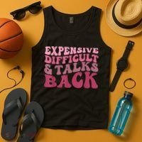 Expensive Difficult And Talks Back Mothers' Day Mom Life Tank Top thumb 4