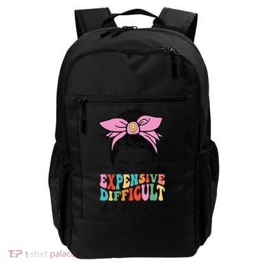 Expensive Difficult And Talks BacK Mother's Day Messy Bun Backpack