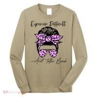 Expensive Difficult And Talks Back Messy Bun Leopard Pattern Long Sleeve Shirt thumb 0