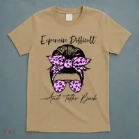 Expensive Difficult And Talks Back Messy Bun Leopard Pattern T-Shirt thumb 5