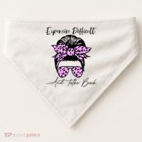Expensive Difficult And Talks Back Messy Bun Leopard Pattern USA-Made Doggie Bandana thumb 0