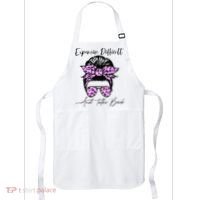 Expensive Difficult And Talks Back Messy Bun Leopard Pattern Apron thumb 0
