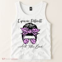 Expensive Difficult And Talks Back Messy Bun Leopard Pattern Tank Top thumb 2