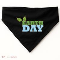 Earth Day Awareness Logo USA-Made Doggie Bandana thumb 0