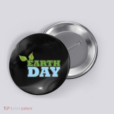 Earth Day Awareness Logo Button