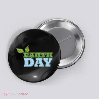 Earth Day Awareness Logo Button