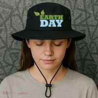 Earth Day Awareness Logo Bucket Hat thumb 3