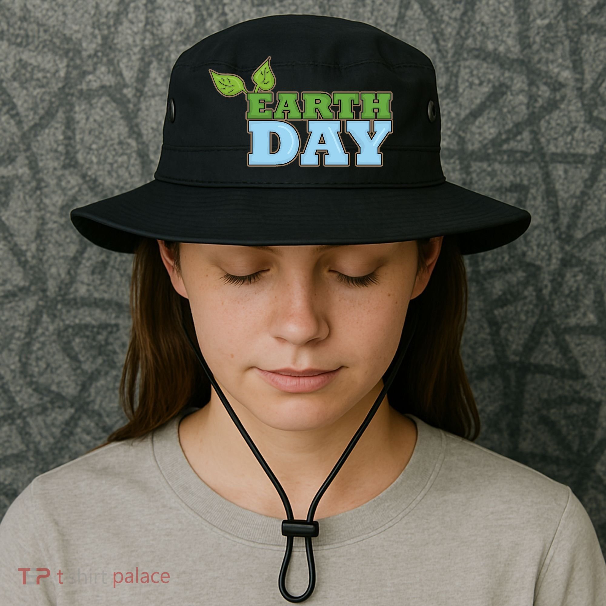 Earth Day Awareness Logo Bucket Hat
