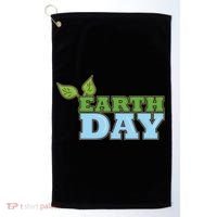 Earth Day Awareness Logo Golf Towel thumb 0