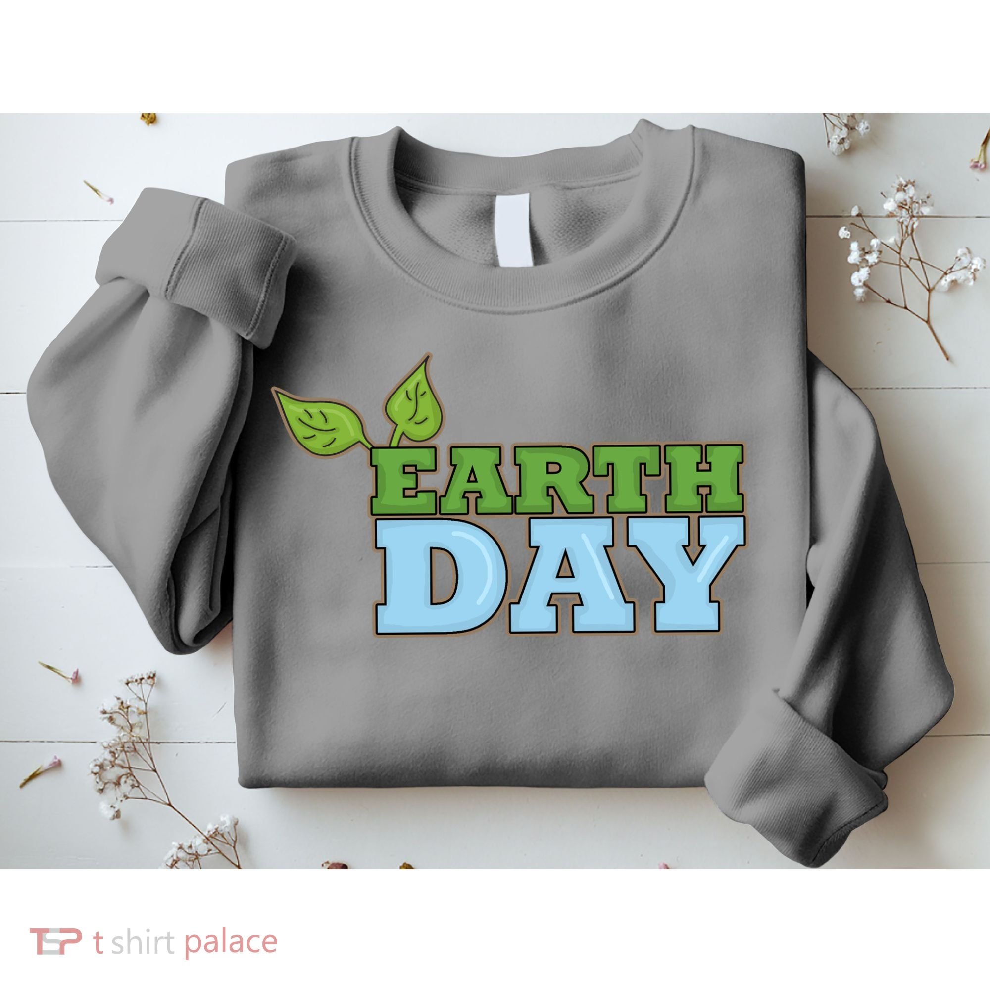 Earth Day Awareness Logo Sweatshirt