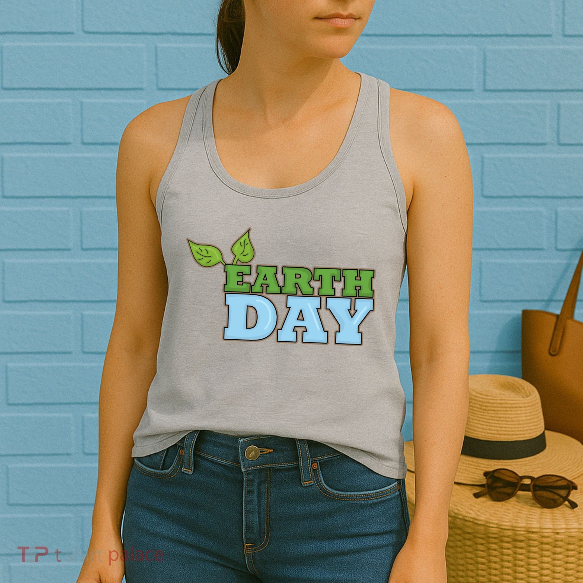 Earth Day Awareness Logo Women's Tank Top