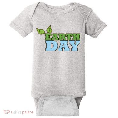 Earth Day Awareness Logo Baby Bodysuit
