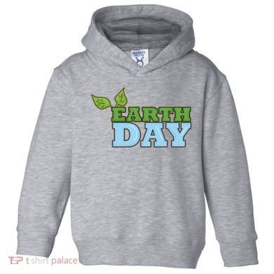 Earth Day Awareness Logo Toddler Hoodie