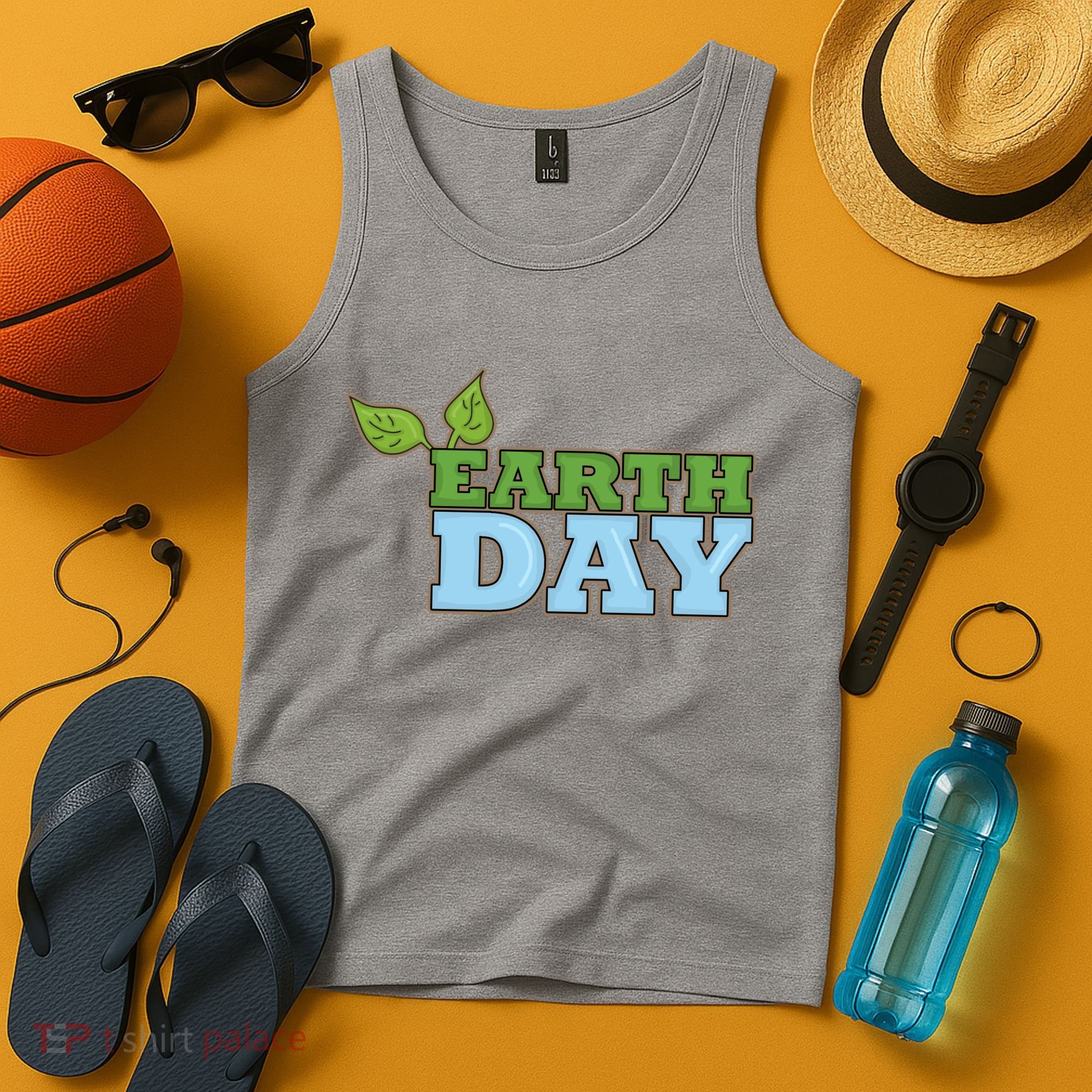 Earth Day Awareness Logo Tank Top