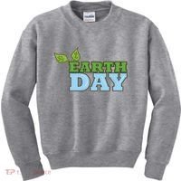 Earth Day Awareness Logo Kids Sweatshirt thumb 0