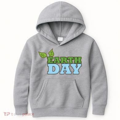 Earth Day Awareness Logo Kids Hoodie