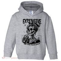 Expensive Difficult And Talks Back Toddler Hoodie thumb 0