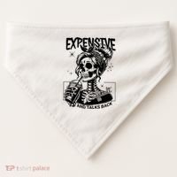 Expensive Difficult And Talks Back USA-Made Doggie Bandana thumb 0