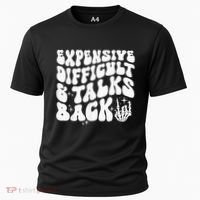 Expensive Difficult And Talks Back Groovy Cooling Performance Crew T-Shirt thumb 0