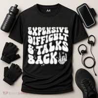 Expensive Difficult And Talks Back Groovy Cooling Performance Crew T-Shirt thumb 3