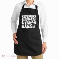 Expensive Difficult And Talks Back Groovy Apron thumb 2