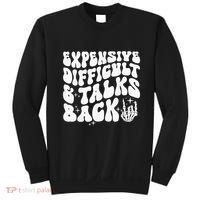 Expensive Difficult And Talks Back Groovy Sweatshirt thumb 0
