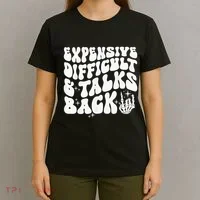Expensive Difficult And Talks Back Groovy T-Shirt thumb 4