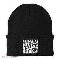 Expensive Difficult And Talks Back Groovy Beanie thumb 0