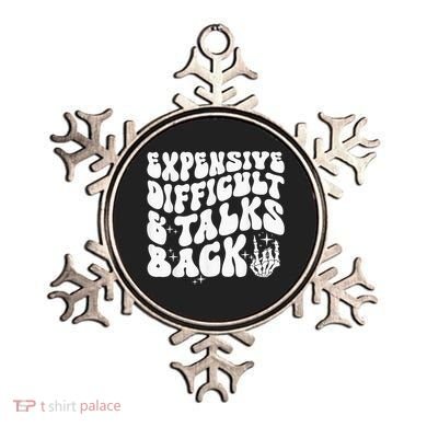 Expensive Difficult And Talks Back Groovy Ornament