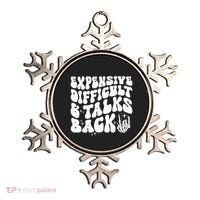 Expensive Difficult And Talks Back Groovy Ornament thumb 0
