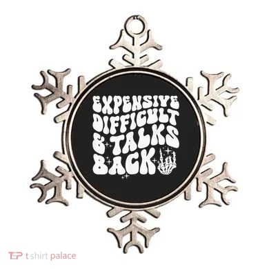 Expensive Difficult And Talks Back Groovy Ornament