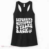 Expensive Difficult And Talks Back Groovy Women's Tank Top thumb 0