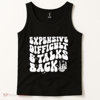 Expensive Difficult And Talks Back Groovy Tank Top thumb 2