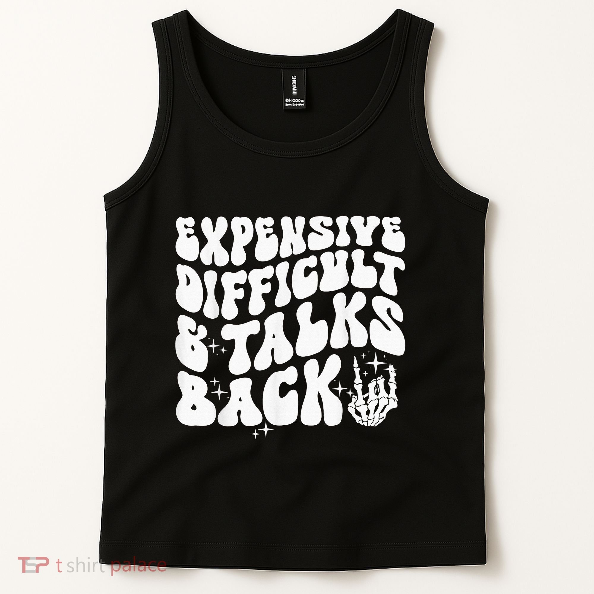Expensive Difficult And Talks Back Groovy Tank Top
