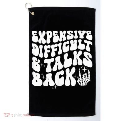 Expensive Difficult And Talks Back Groovy Golf Towel