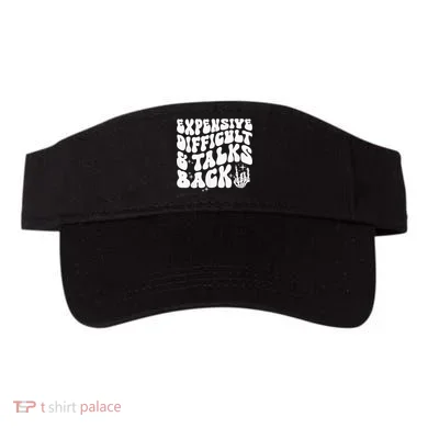 Expensive Difficult And Talks Back Groovy Visor