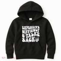 Expensive Difficult And Talks Back Groovy Kids Hoodie thumb 0