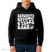 Expensive Difficult And Talks Back Groovy Kids Hoodie thumb 4