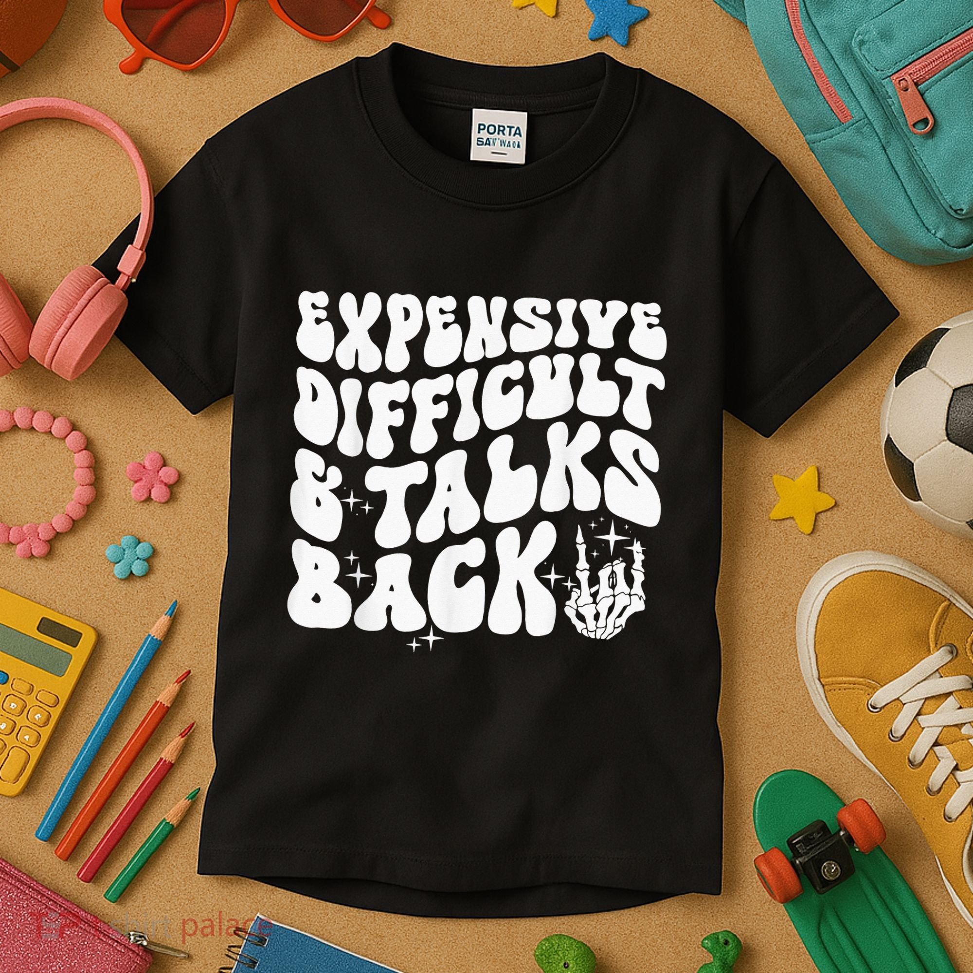 Expensive Difficult And Talks Back Groovy Kids T-Shirt