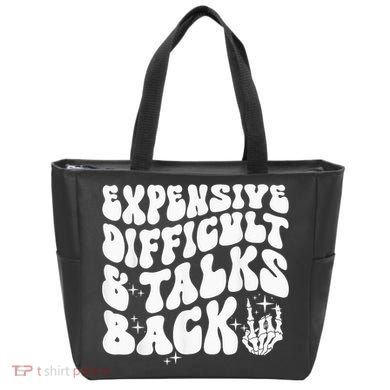 Expensive Difficult And Talks Back Groovy Tote Bag