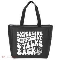 Expensive Difficult And Talks Back Groovy Tote Bag thumb 0